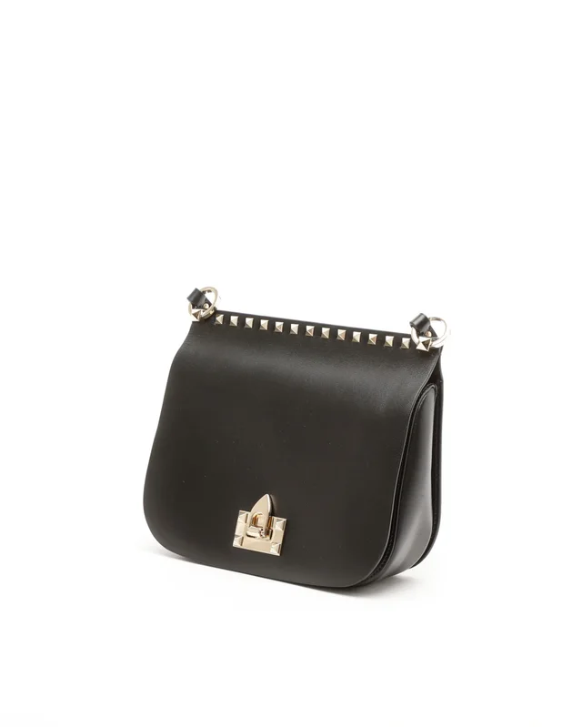 Valentino Garavani Rockstud Spike Flap Bag in Denim from A Retro Tale, photo 2 of 8