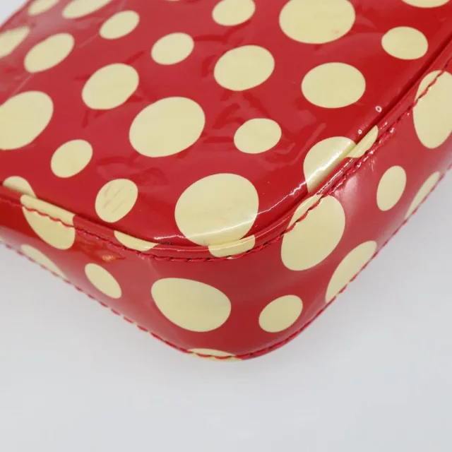 Louis Vuitton Pochette Accessoires Yayoi Kusama Painted Dots Monogram Vernis Red Patent_leather Bag in Red Patent leather from HEWI, photo 12 of 23