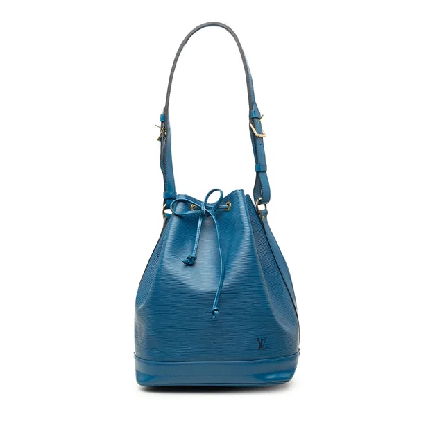 Blue Louis Vuitton Epi Noe GM Bucket Bag in Blue Leather from Designer Revival