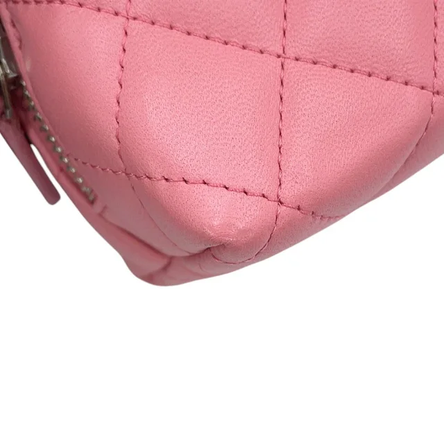 Chanel Matelasse Pouch PinkA48985 Lambskin in Lambskin from GALLERY RARE, photo 9 of 15