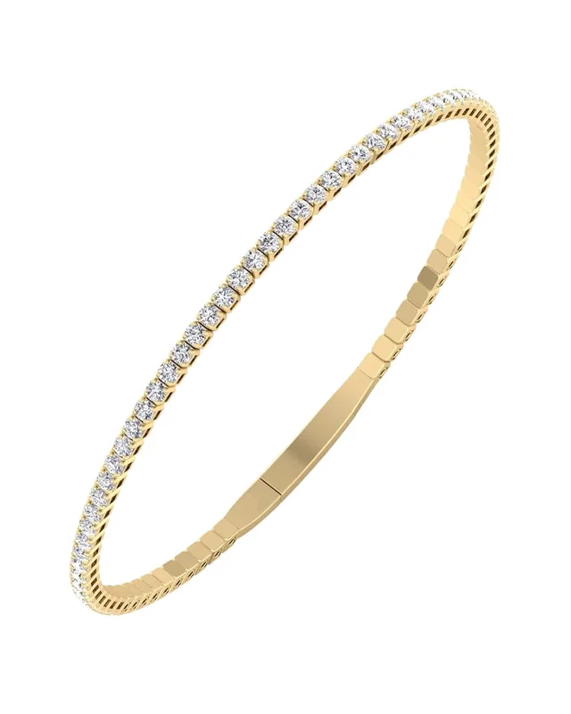 Forever Creations Signature Forever Creations 14K 2.00 ct. tw. Lab Grown Diamond Flexible Bangle Bracelet, image 1 of 1 from Rue La La