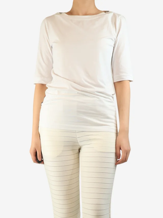 Brunello Cucinelli White short-sleeved t-shirt - size XL in White from Sign of the Times