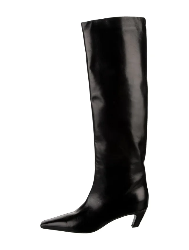 Khaite Leather Boots from The RealReal