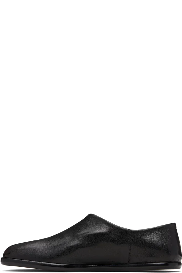 Maison Margiela Black Tabi Babouches Loafers, photo 3 of 5 from SSENSE