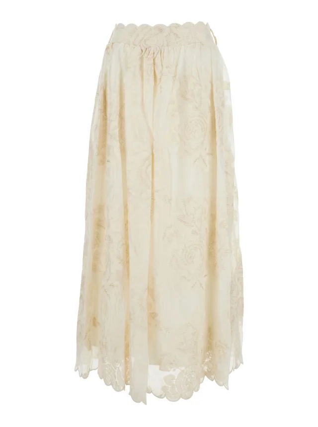 Dream catcher Dress 'MADDY' with V-Neck and Lace Details in White Women in White from Gaudenzi Boutique, photo 1 of 1