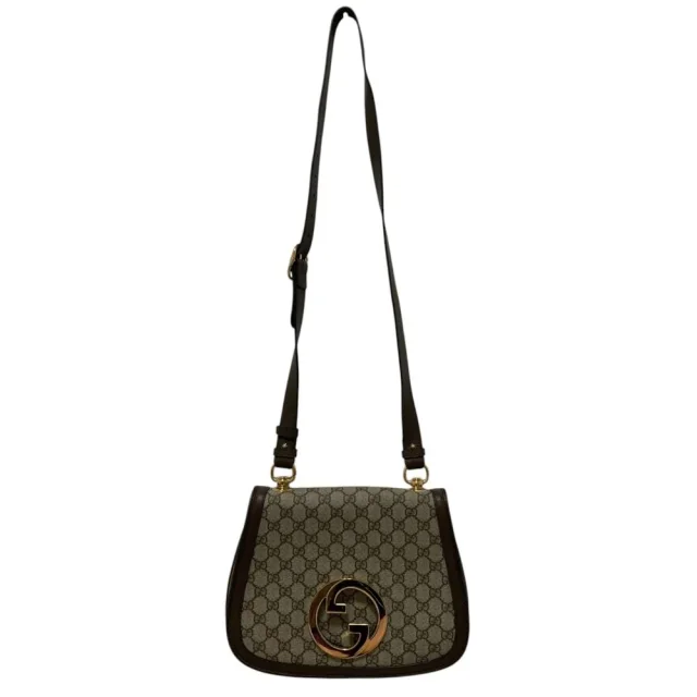 Gucci Blondie GG Supreme Shoulder Bag in Beige Canvas from LuxUness, photo 5 of 17