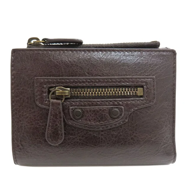 Balenciaga Le City Bifold Wallet Leather in Leather from The Reluxe