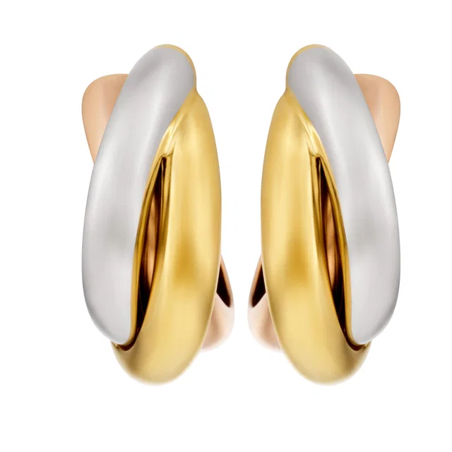 Cartier Trinity earrings in 18k medium in Yellow Gold from Gray And Sons