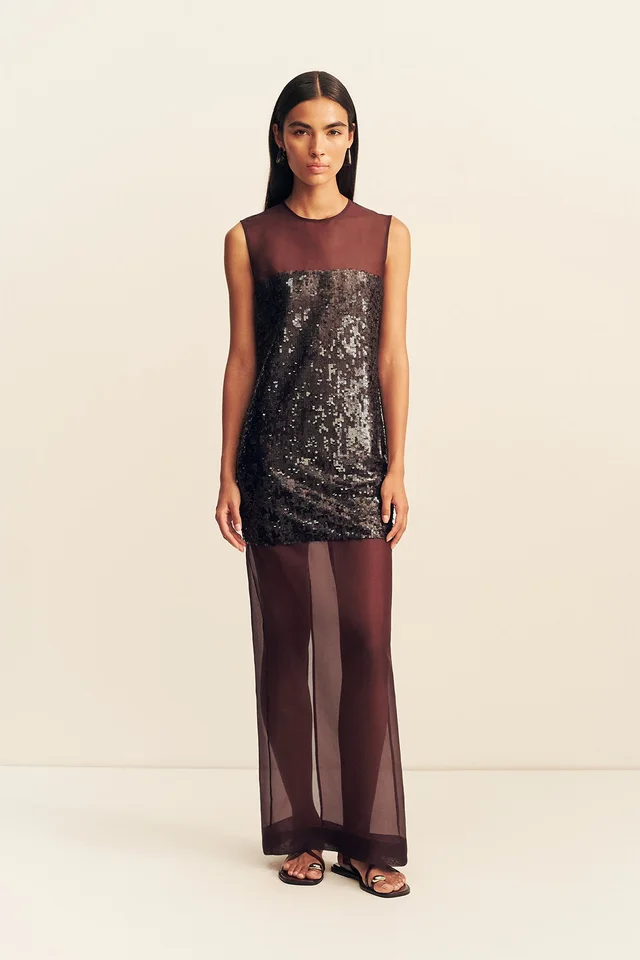 Shona Joy AMERIE SILK SEQUIN MAXI DRESS - PORT ROYALE from Shona Joy, photo 1 of 1