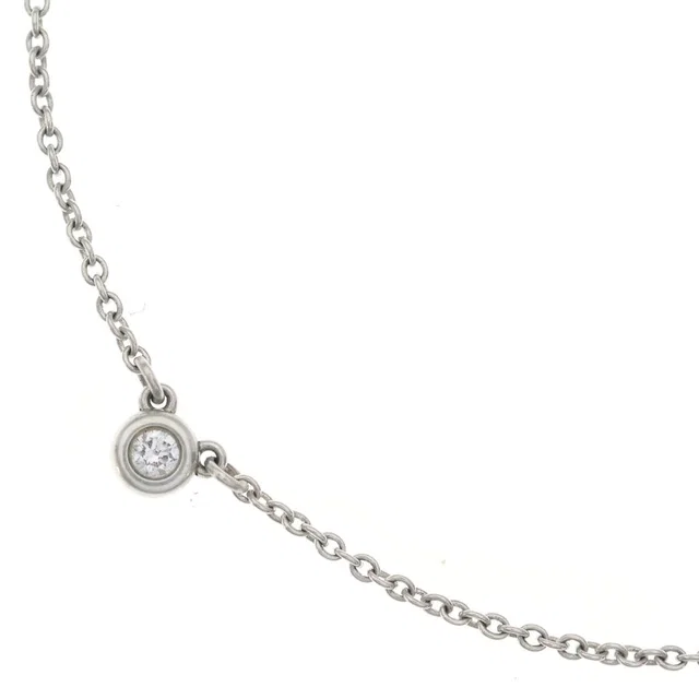 Tiffany & Co. by the Yard Diamond Pendant Chain 925 Sterling Silver in Silver from The Reluxe