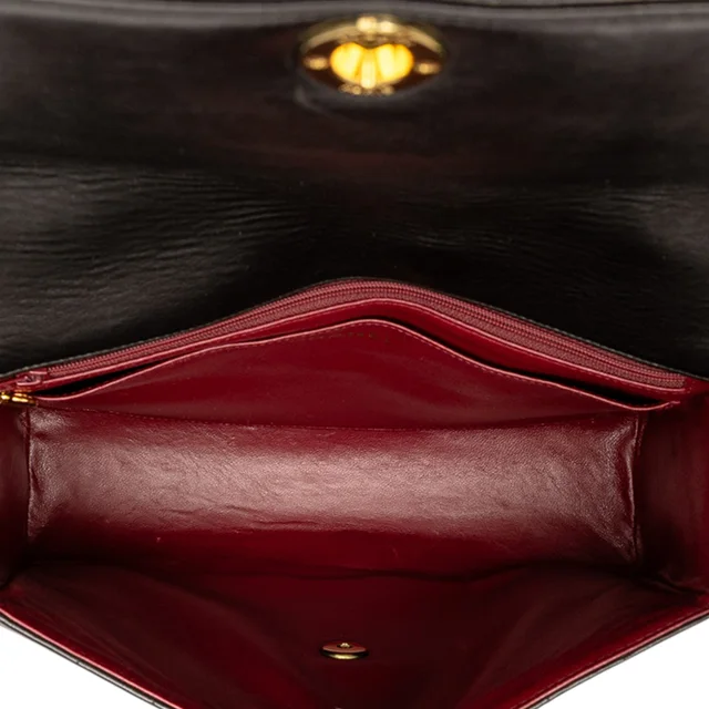Black Chanel Vertical Quilt Lambskin Flap Crossbody Bag in Black Lambskin from Designer Revival, photo 2 of 2