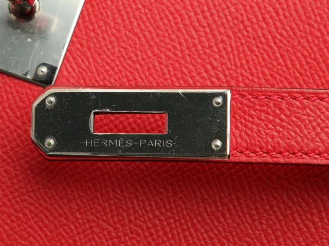 Hermès Rouge Casaque Epsom Kelly 28 in Red Epsom leather from Ann's Fabulous Finds, photo 9 of 11
