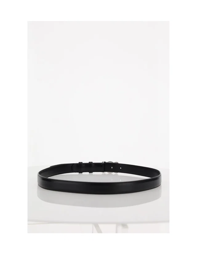 Celine Calf Leather Belt — Black in Black Calfskin from HEWI