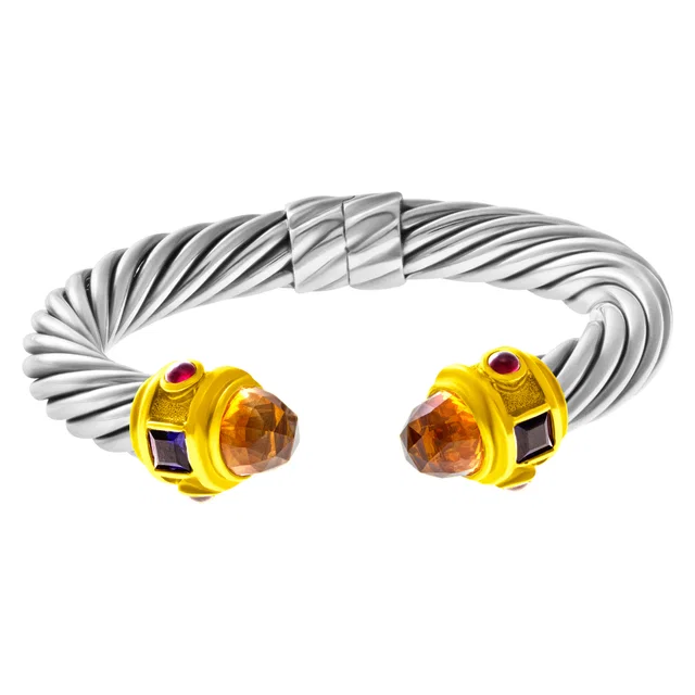 David Yurman Renaissance bracelet with Citrine in Yellow Gold, Sterling Silver from Gray And Sons