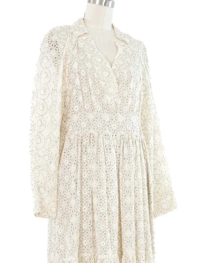 2016 Chanel Eyelet Ruffle Dress from Arcade Vintage, photo 2 of 2