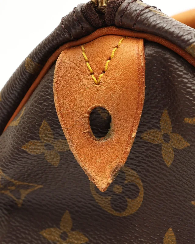 Louis Vuitton Monogram Speedy 35 Bag in Denim from A Retro Tale, photo 6 of 9