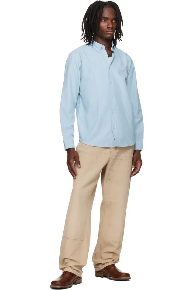 Carhartt Work In Progress Blue Bolton Shirt, photo 4 of 4 from SSENSE