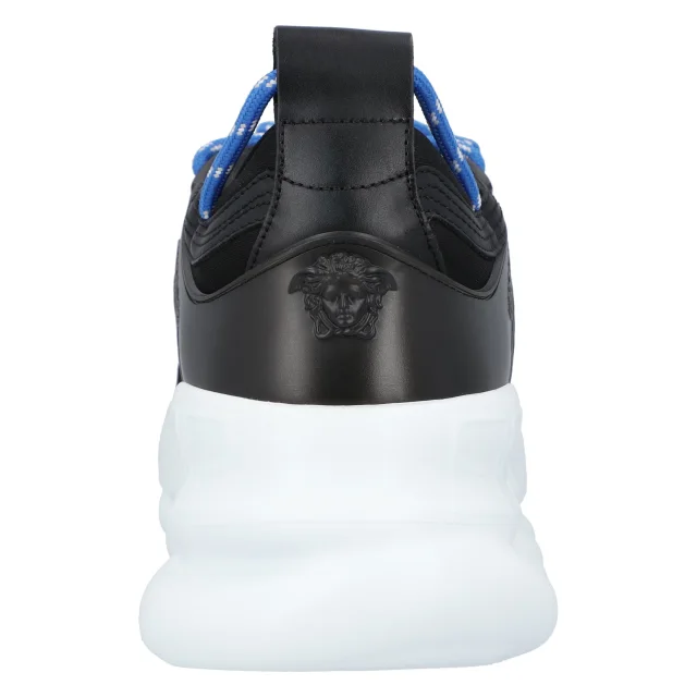 VERSACE Chain Reaction Sneaker in Black, photo 3 of 3 from ShopSimon