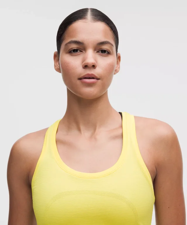 lululemon Swiftly Tech Racerback Tank Top 2.0 *Hip Length in Lime & Yours/Lime & Yours, photo 4 of 5 from lululemon