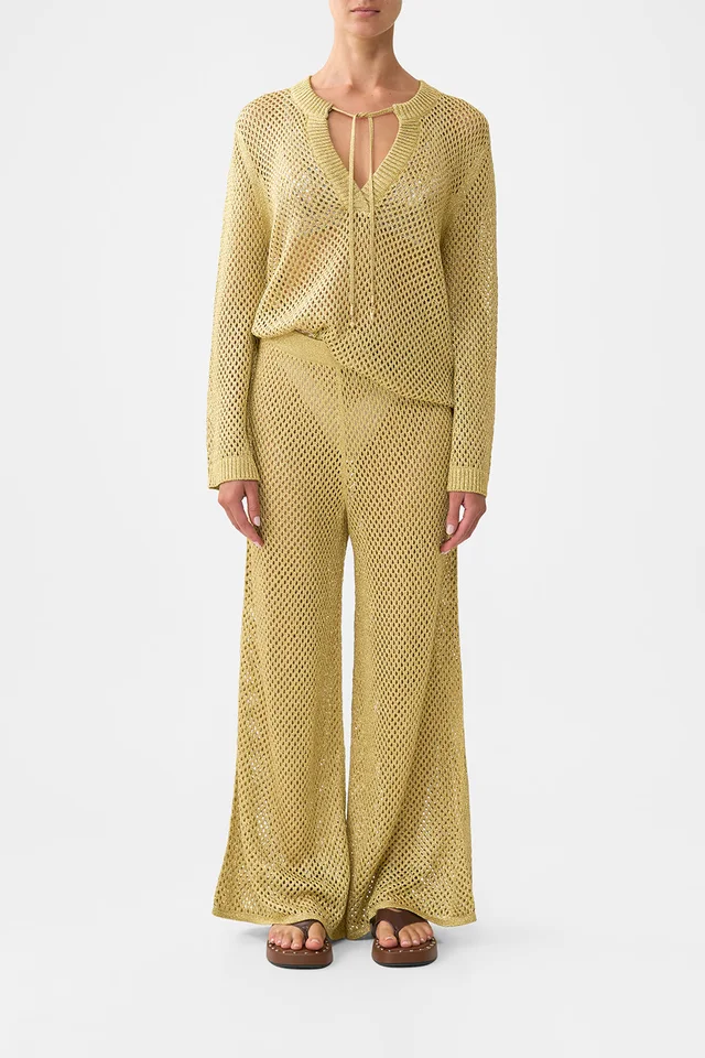 Camilla eBoutique WIDE FLARE KNIT PANT OTTOMAN DYNASTY from CAMILLA, photo 1 of 1