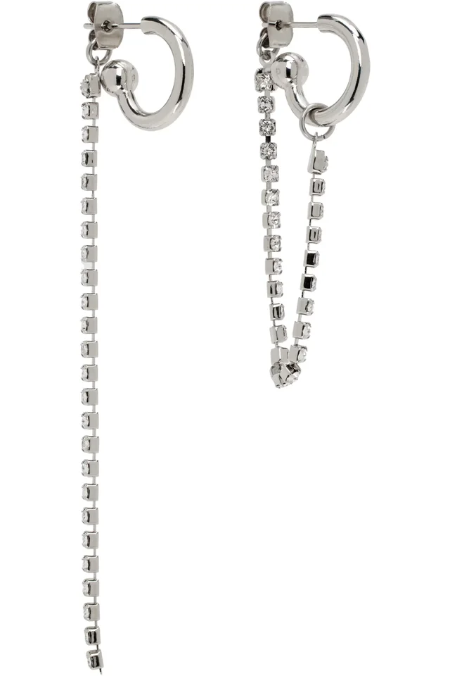 Justine Clenquet Julia Crystal Earrings, photo 2 of 3 from SSENSE