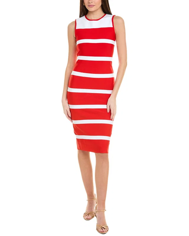 Gracia Colorblocked Zip-Back Bodycon Dress, image 1 of 1 from Gilt