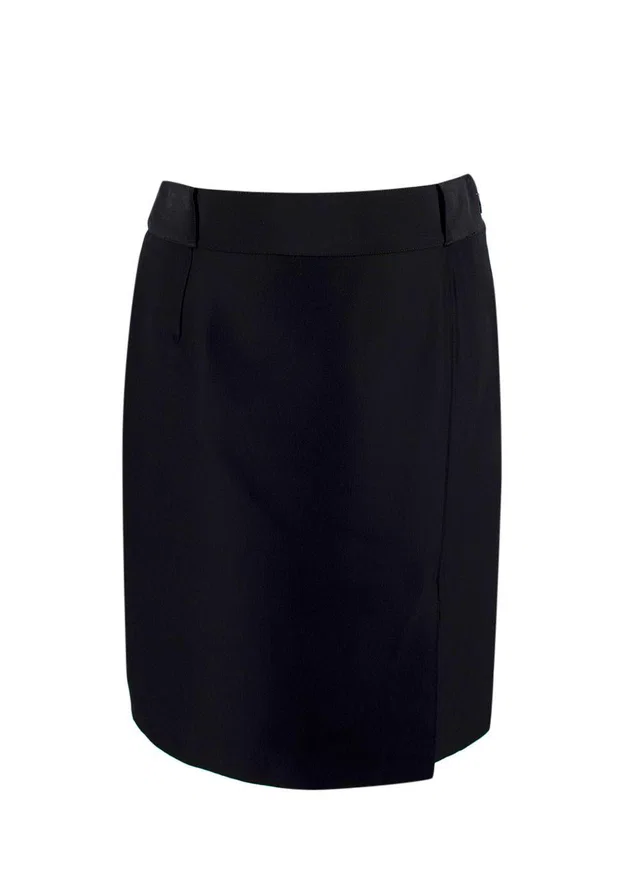 Gucci Black Silk Blend Midi Skirt in Black Silk from HEWI