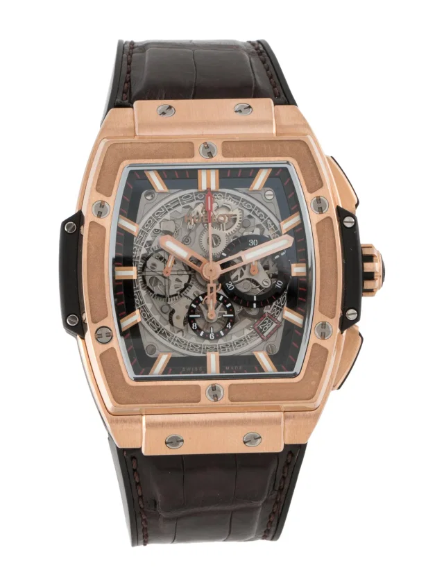 Hublot Spirit of Big Bang King Gold Watch, 45mm in multicolor Crocodile from The RealReal