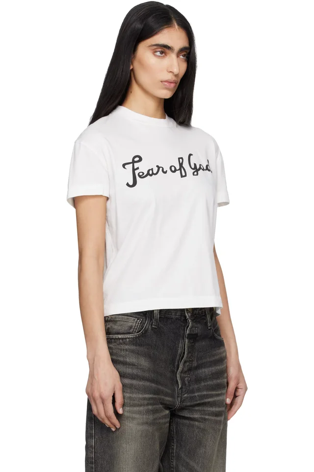 White 'Fear Of God' T-shirt, photo 2 of 2 from SSENSE