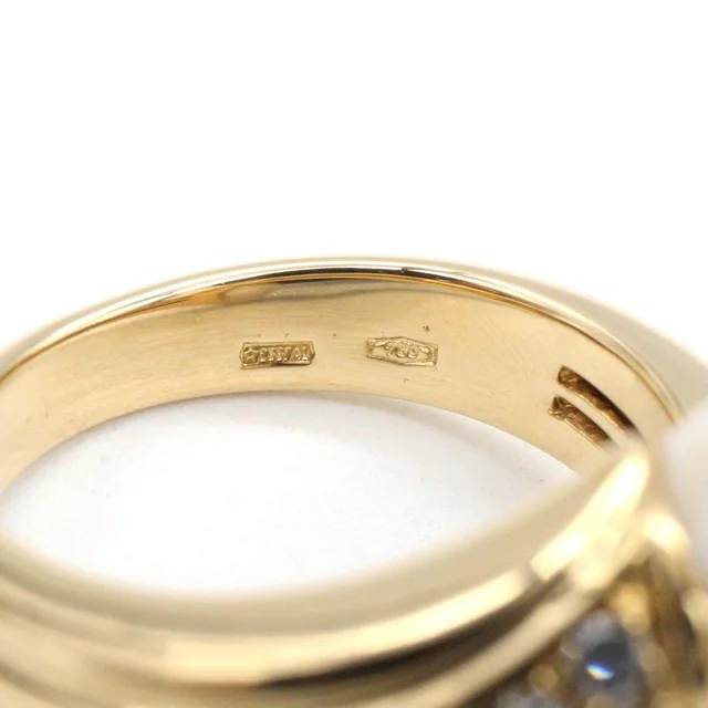 Bvlgari Passo Doppio Au750 Diamond Pearl Ring Size 9 from LuxUness, photo 2 of 2