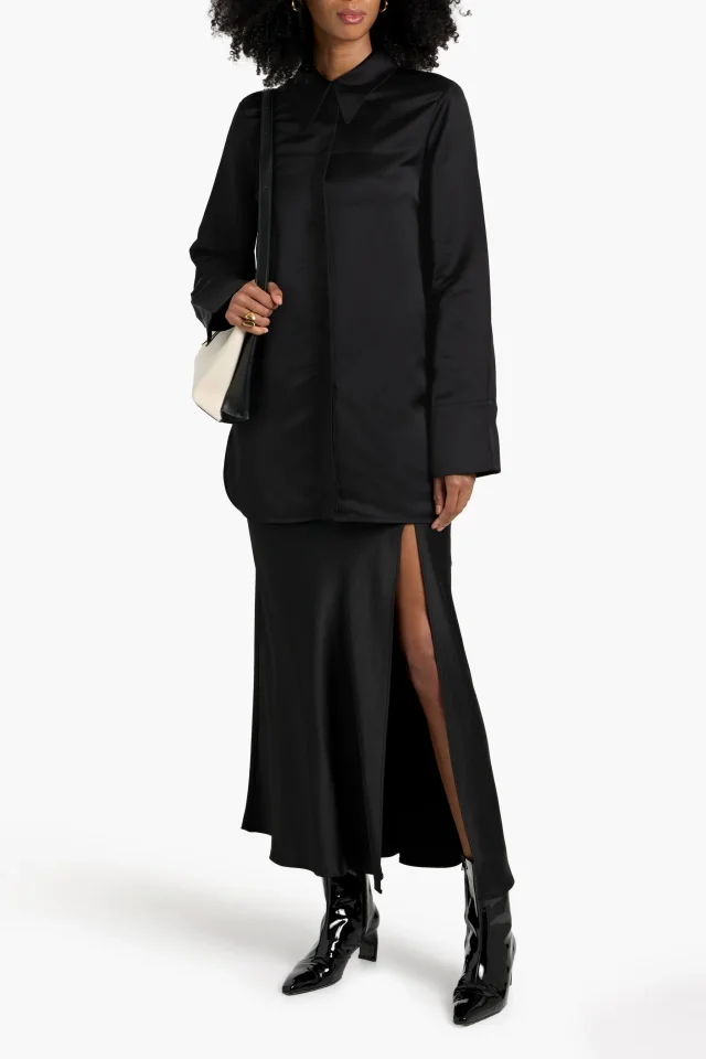 Jil Sander Cupro-Blend Satin Shirt, photo 2 of 4 from THE OUTNET