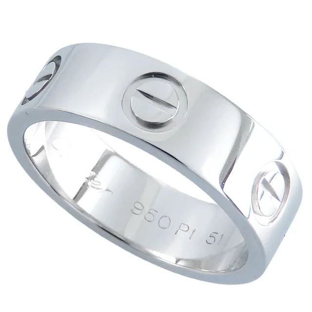 Cartier Love Ring Platinum Classic Model Wedding from The Reluxe