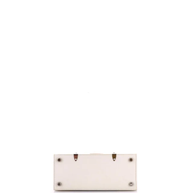 Goyard Structured Saigon Top Handle Bag Coated Canvas with Leather Mini in white Coated canvas from Rebag, photo 5 of 8