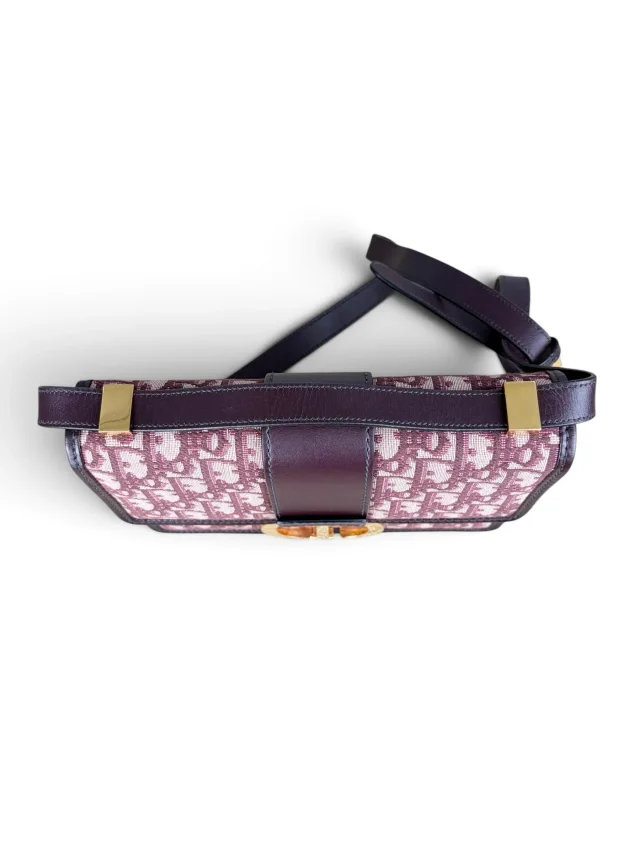 Dior Burgundy Oblique 30 Montaigne Flap in Burgundy Canvas from Season 2 Consign, photo 5 of 9