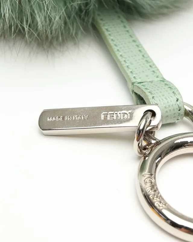 Fendi Pom- Fur Charm in Leather from A Retro Tale, photo 3 of 5