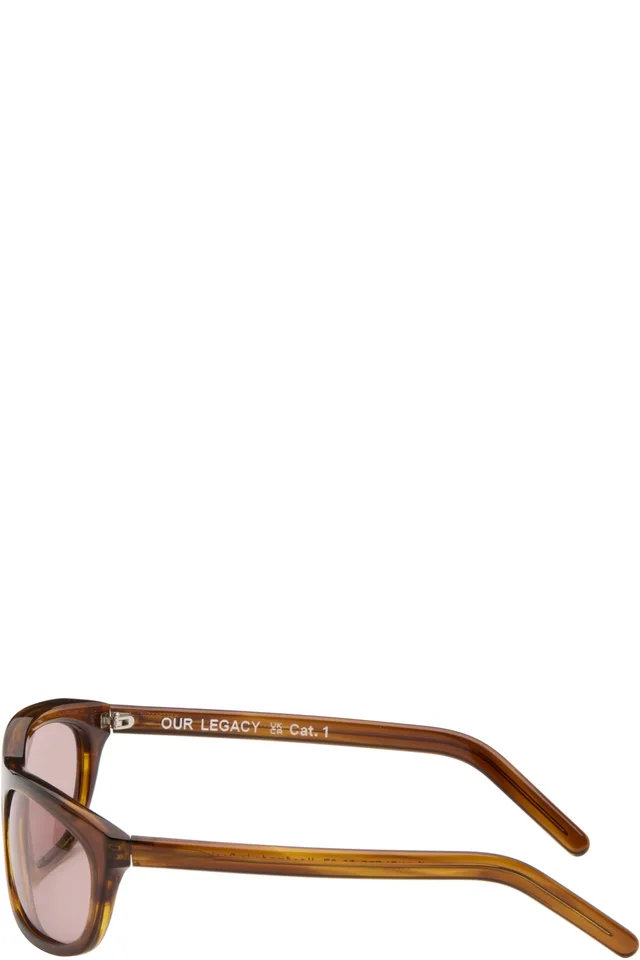 OUR LEGACY Brown Shelter Sunglasses, photo 3 of 4 from SSENSE