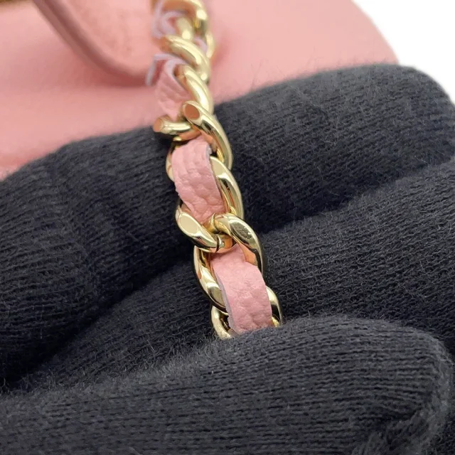 Chanel 2-Way Vanity Chain Shoulder Bag PinkAP4778 Caviar Leather in Caviar leather from GALLERY RARE, photo 16 of 18