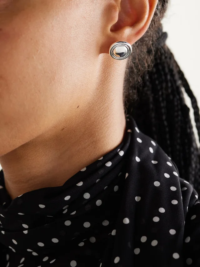 LIÉ STUDIO The Eloise silver earrings in Metallic, photo 2 of 2 from NET-A-PORTER (Canada)