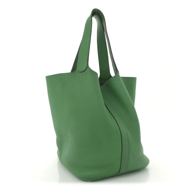 Hermès Taurillon Clemence Picotin Lock 26 GM Bamboo in Clemence leather from FASHIONPHILE, photo 3 of 10