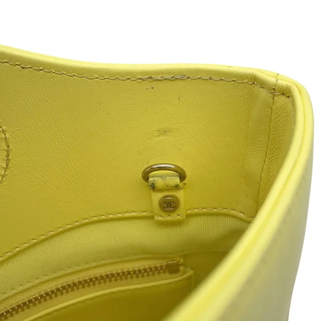 Chanel CHANEL31 Shopping Bag YellowAS4133 Shiny Calf Leather Size Small in Calfskin from GALLERY RARE, photo 9 of 17