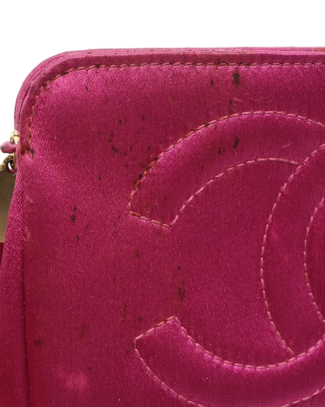 Chanel Coco Mark Satin Pouch in Satin from A Retro Tale, photo 7 of 8