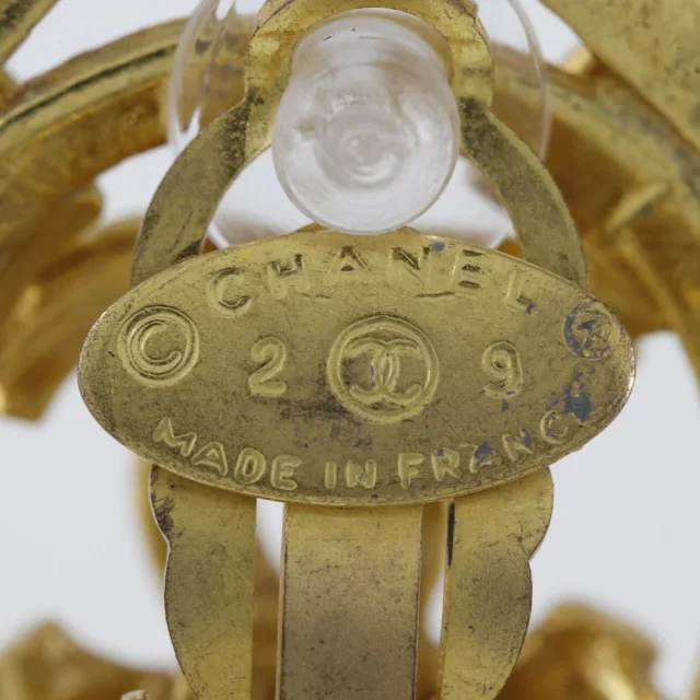 Chanel Plated Earrings in Gold Gold-plated metal from LuxUness, photo 7 of 7