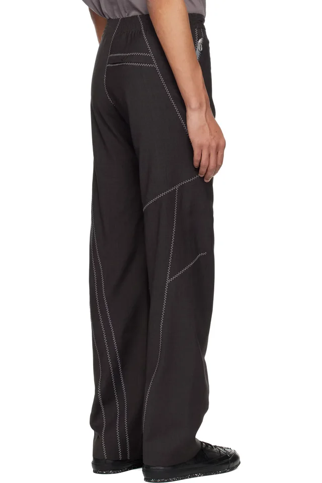 Kiko Kostadinov Brown Fosco Trousers, photo 3 of 4 from SSENSE