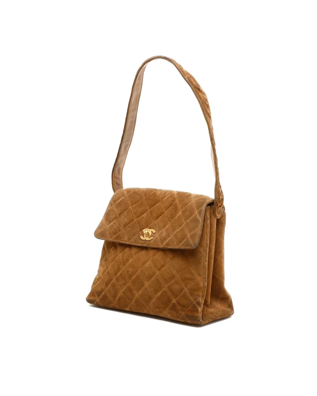 Chanel CC Quilted Suede Shoulder Bag in Suede from A Retro Tale, photo 2 of 15