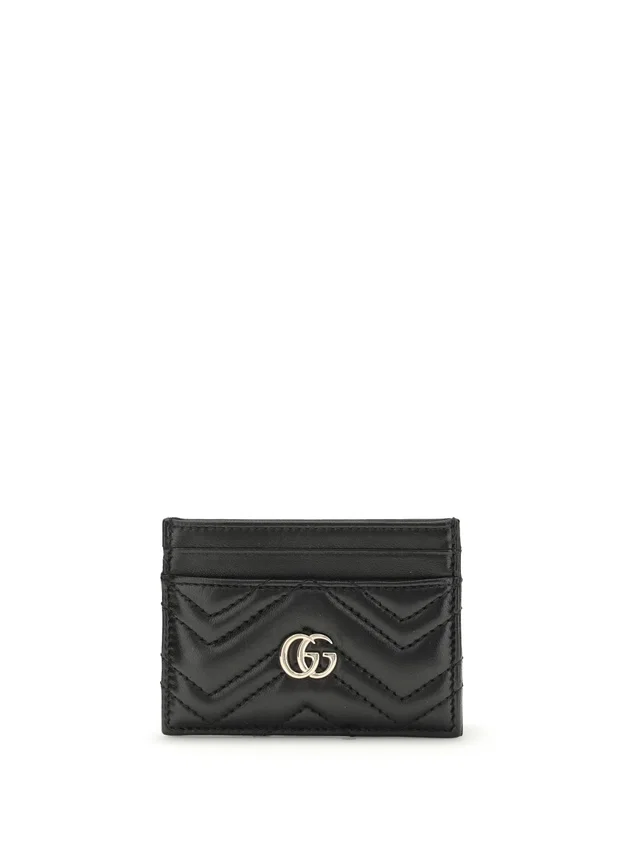 Gucci Gg Marmont Card Case — Black Lamb Ovis Aries Cases in Black Lambskin from HEWI