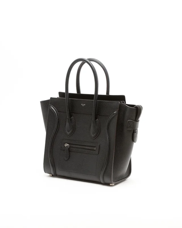 Celine Micro Luggage Bag in Caviar leather from A Retro Tale, photo 2 of 7