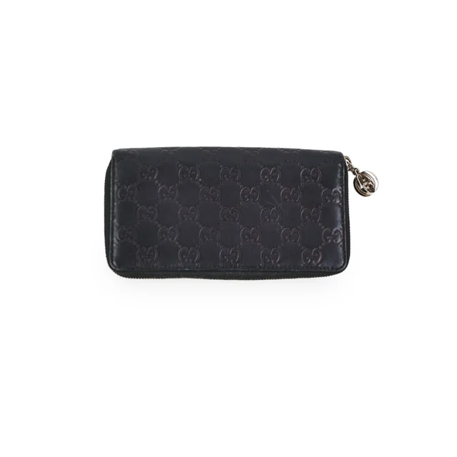 Gucci Monogram GG Black Wallet in Black Leather from The Purse Affair