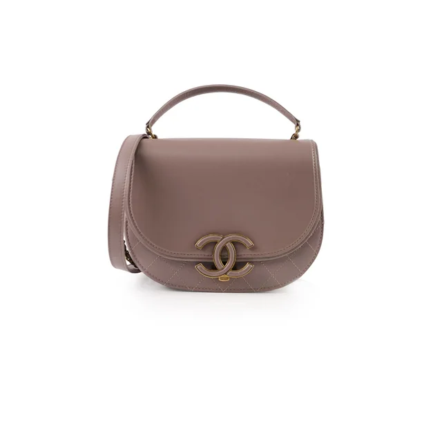 Chanel Coco Curve Flap Bag Grey in Grey from The Purse Affair