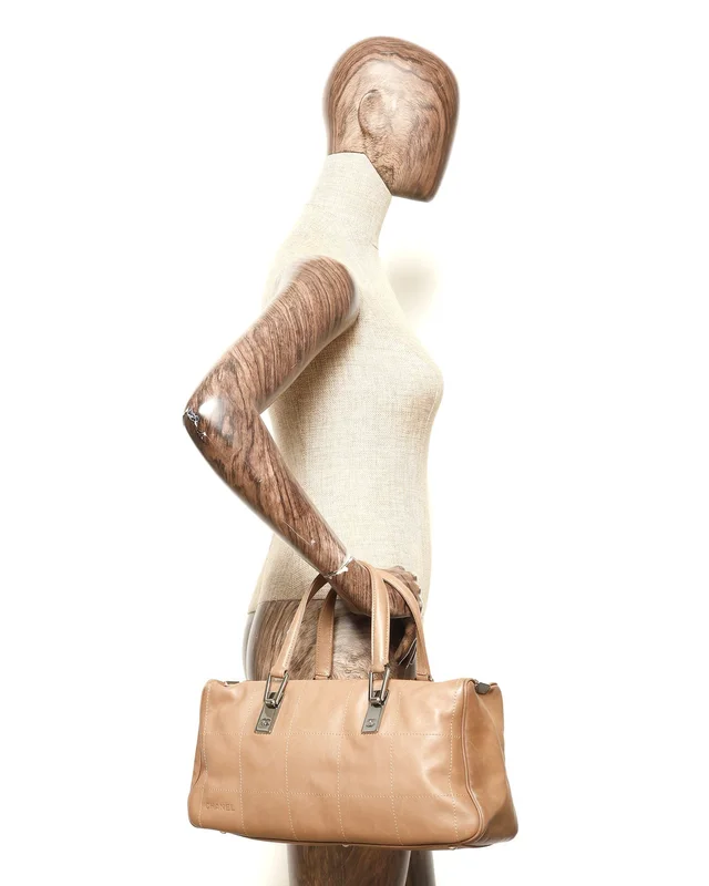 Chanel CC Choco Bar Tote Bag in Leather from A Retro Tale, photo 8 of 8