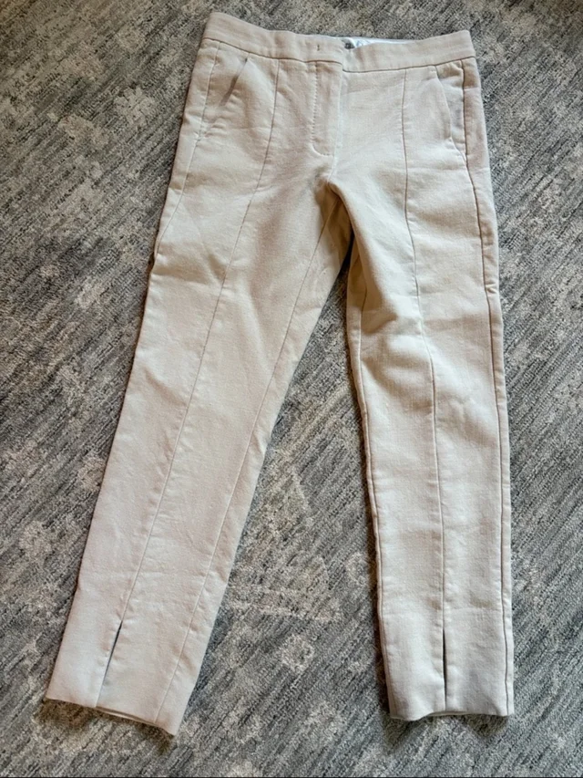 Max Mara Slim Dress Pants In Light Beige - Women’s Size 2 - Wool Blend in Beige Wool from Poshmark